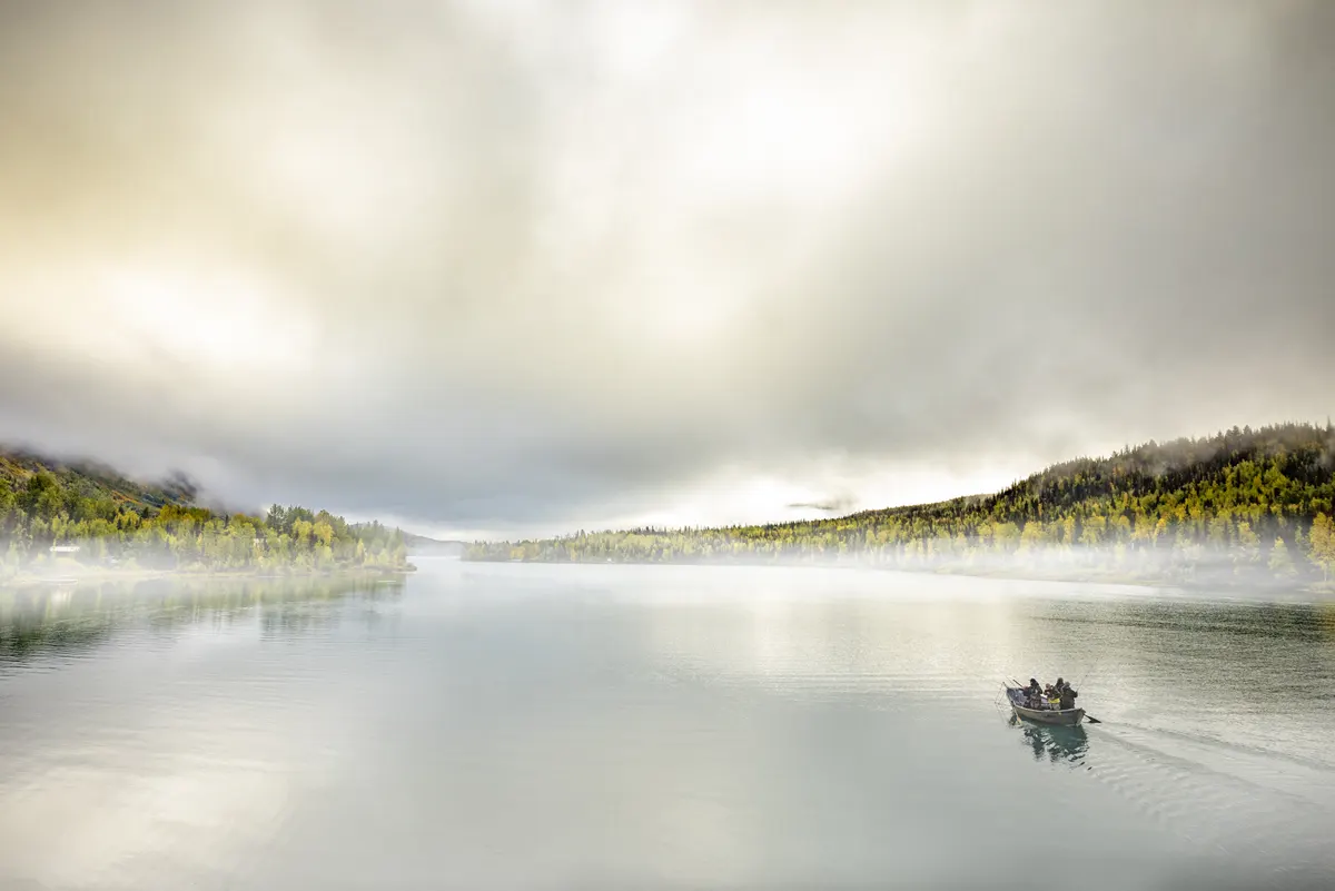 Kenai River Drift Boat Fall Colors