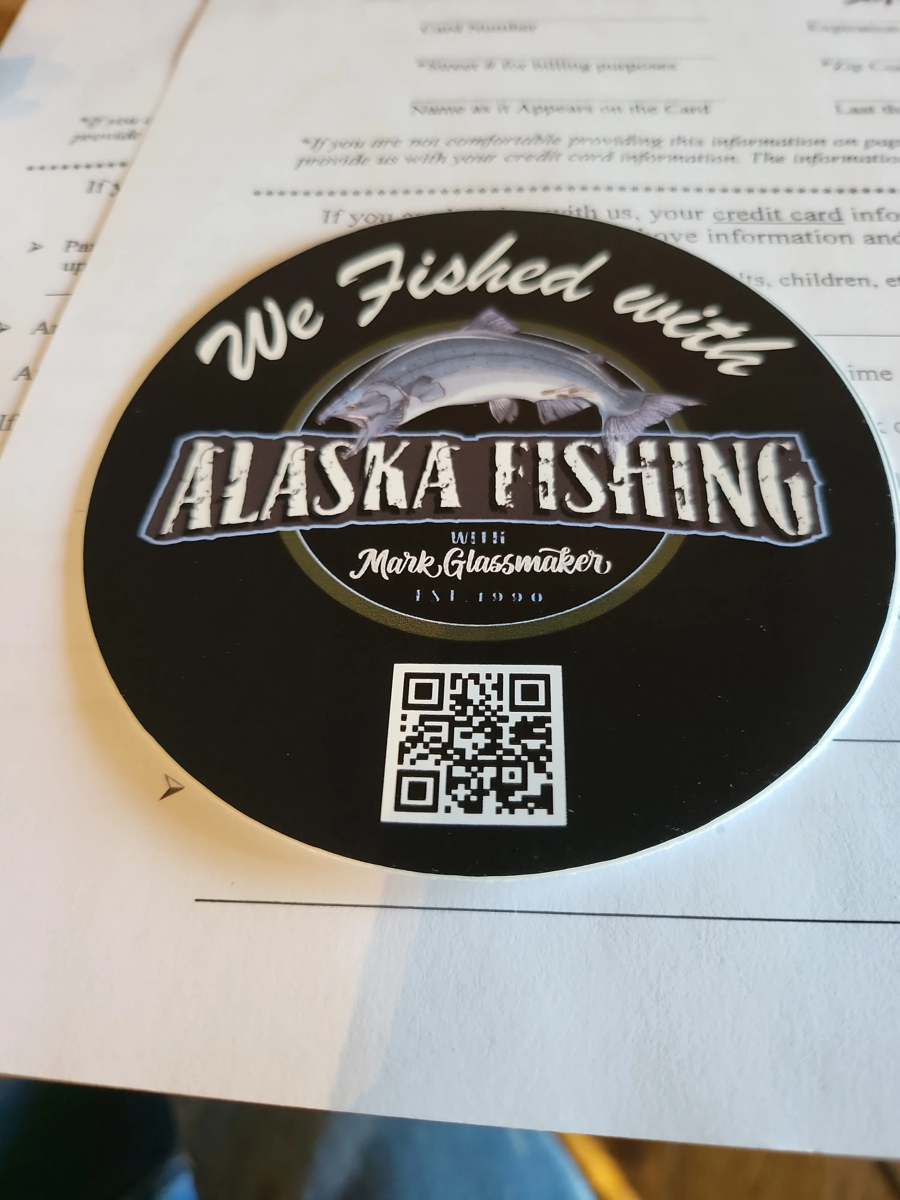 We Fished With Alaska Fishing With Mark Glassmaker Stickers For Fish Boxes