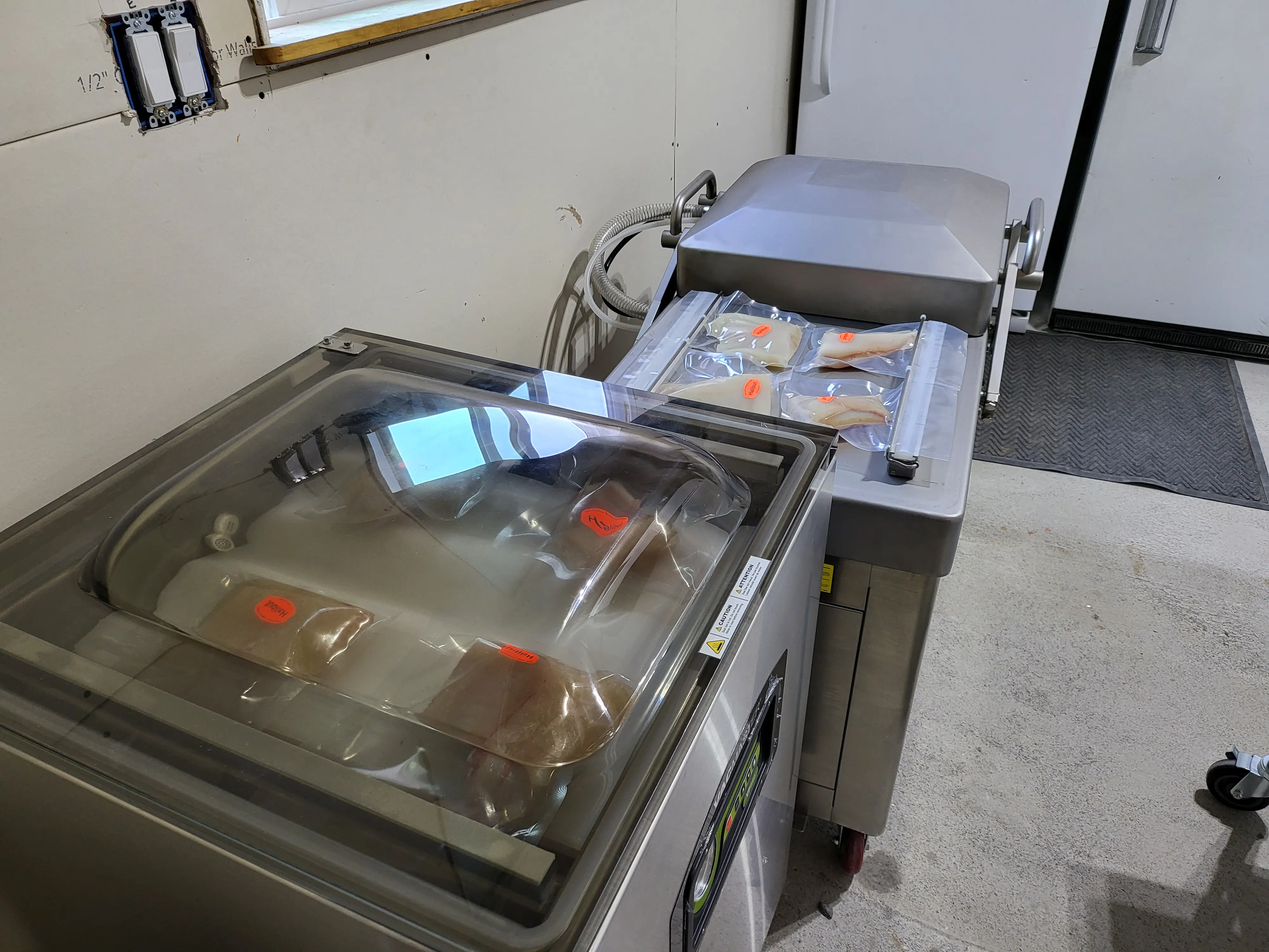 Vacuum Sealing Halibut