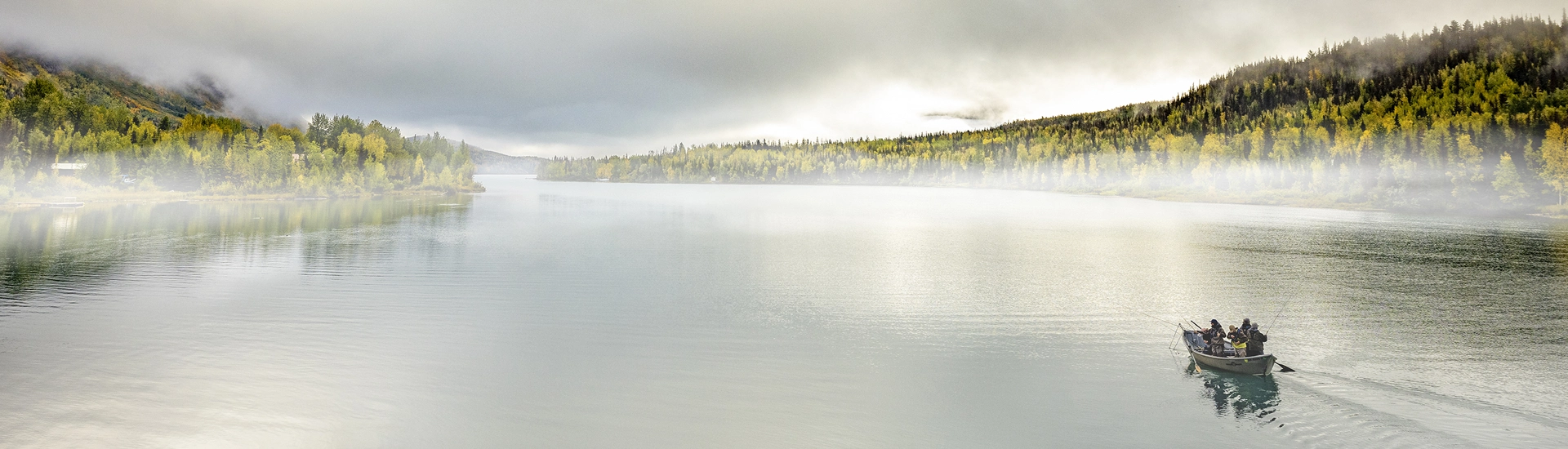Georgeous Misty Morning Fly Fishing For Rainbow Trout On The Kenai River 1920×550