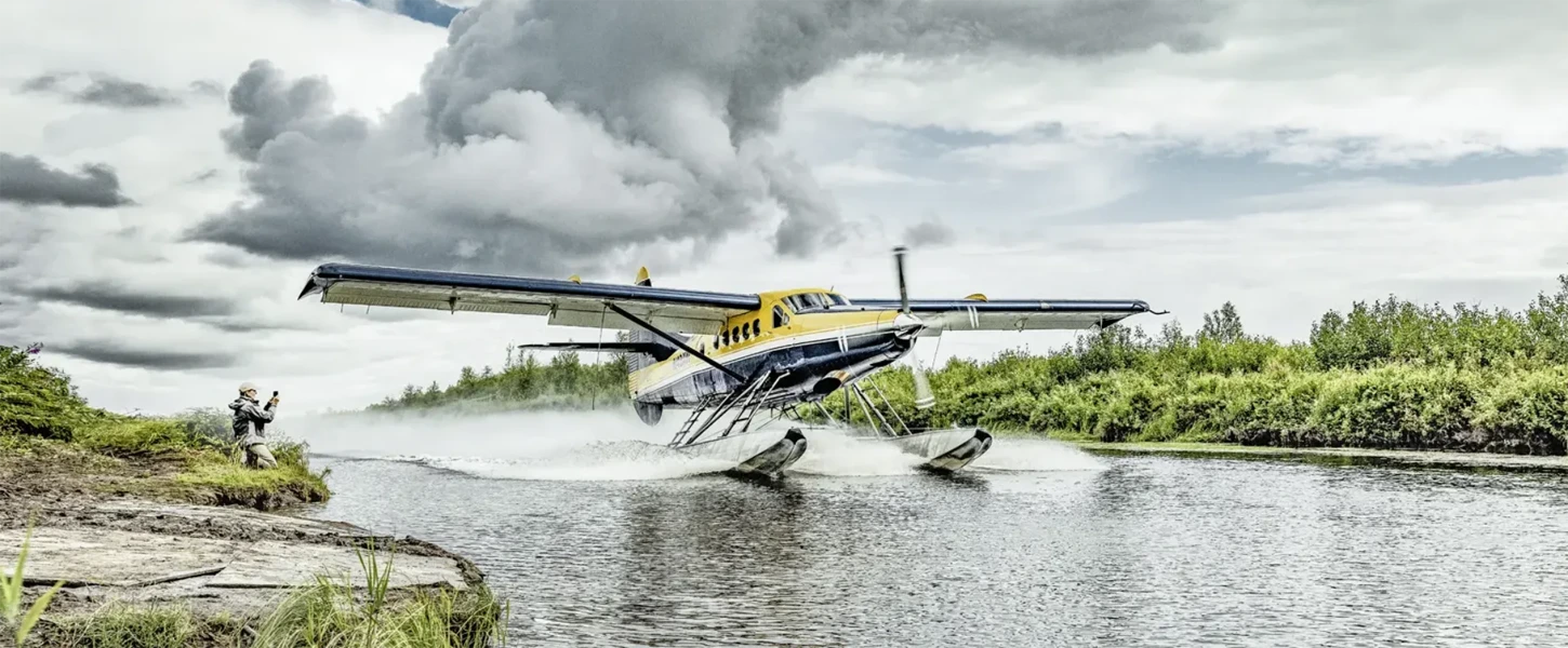 Remote Fly In Turbine Otter Take Off