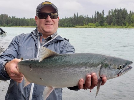 Sockeye fishing on the Kenai River