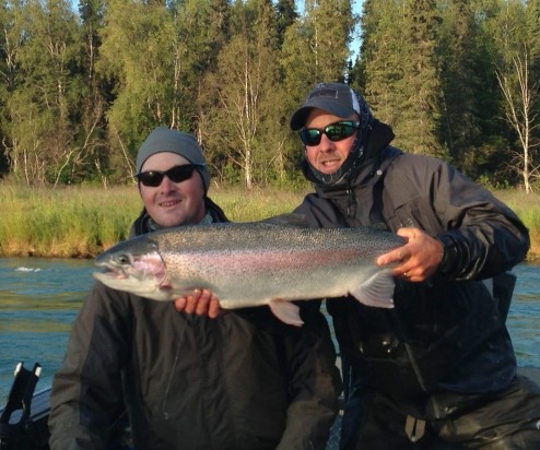 A beautiful rainbow trout